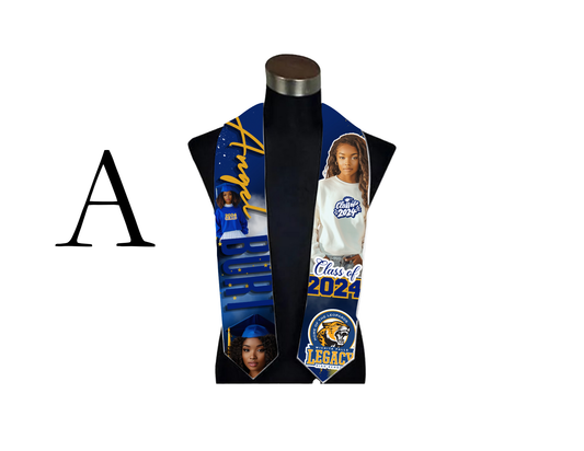 Custom Sublimation Graduation Stole 🎓✨