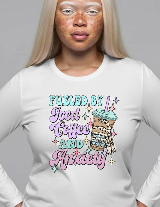 Fueled By Iced Coffee and Anxiety Tee