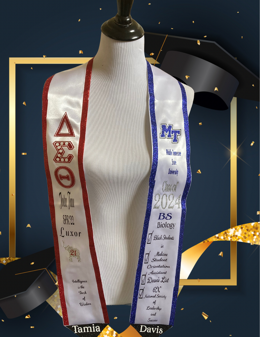 Custom HTV Graduation Stole 🎓✨