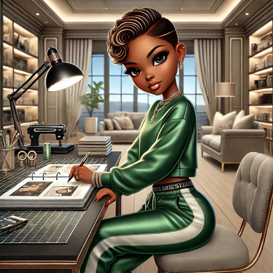 Brown Skin Craft Room Girls Digital Bundle