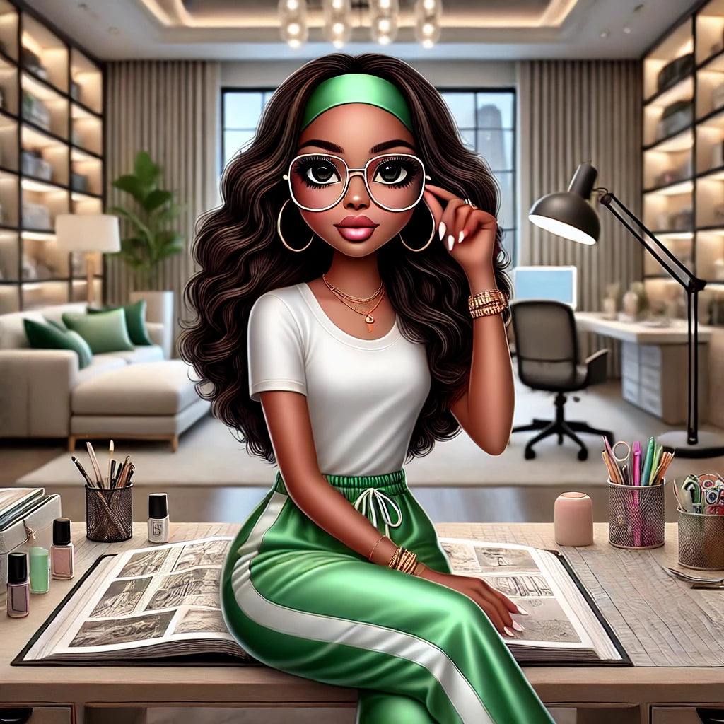 Brown Skin Craft Room Girls Digital Bundle