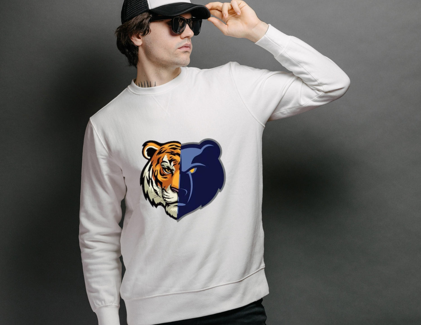 Youth Memphis Grizzlies and Tigers Basketball Tee